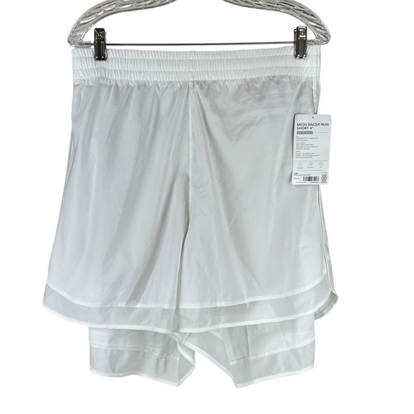 Athleta Women's Mesh Racer Run Short Bright White Women's Size 3X NWT STAIN - Picture 3 of 14